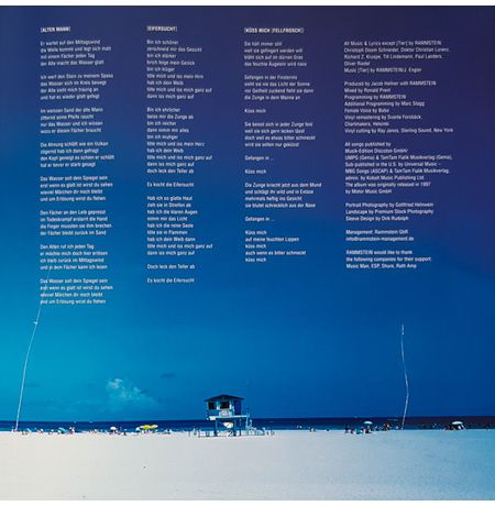 Виниловая пластинка Rammstein –  Sehnsucht 2LP, RM 180 gr изображение 4