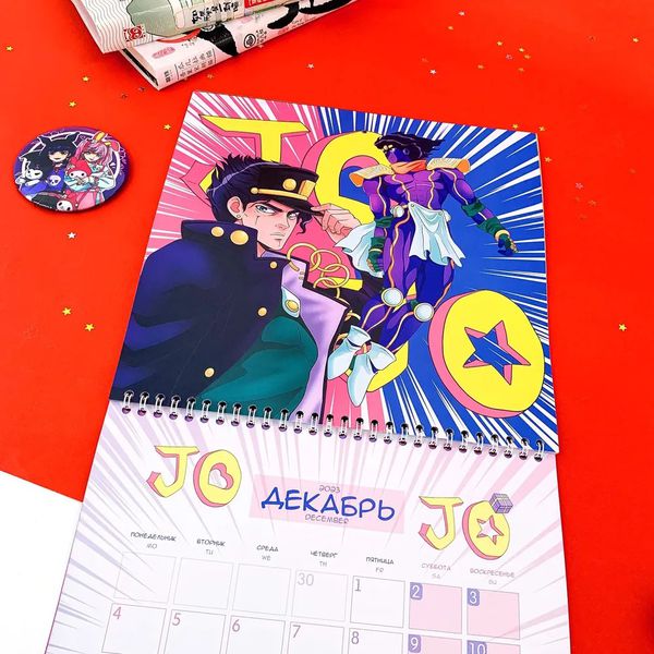 Календарь Аниме 2023 со стикерами изображение 3