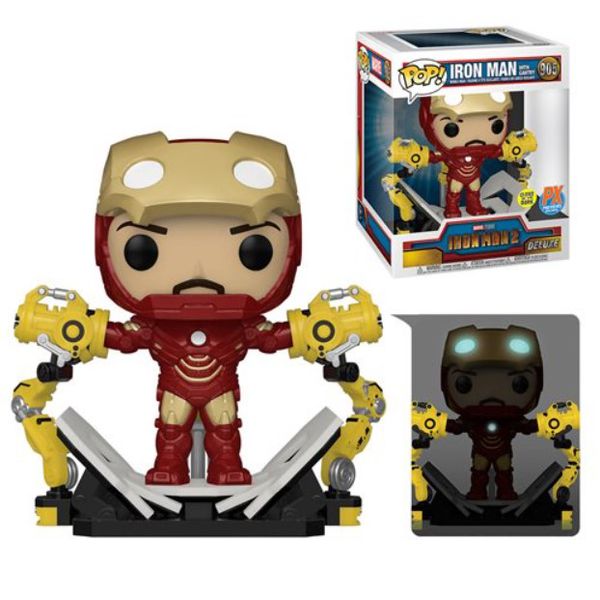 Фигурка Funko POP! Железный Человек с костюмным порталом (Iron Man 2 MK 4 with Gantry) GITD Exclusive