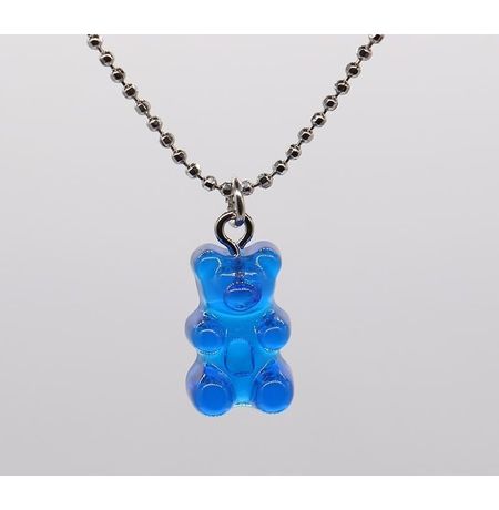 Подвеска Мармеладный мишка синий