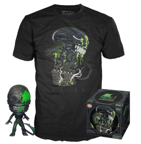 Набор фигурка Funko POP! и футболка Чужой - Ксеноморф (Alien - Xenomorph) 40th Exclusive