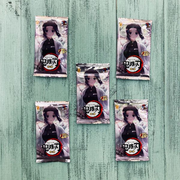 Коллекционные карточки Demon Slayer Tier 3 Набор из 5 бустеров Dino изображение 3