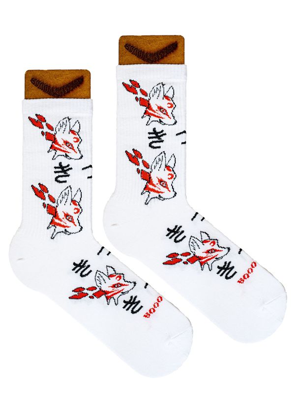Носки Маска Кицунэ, белый изображение 2