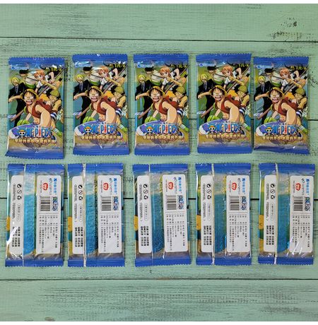 Коллекционные карточки One Piece Тир №1 Набор из 10 бустеров (Большой Куш) изображение 3