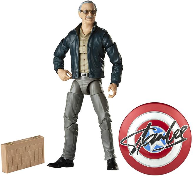 Фигурка Стэн Ли со щитом Marvel Legends (Stan Lee with Shield) 16 см