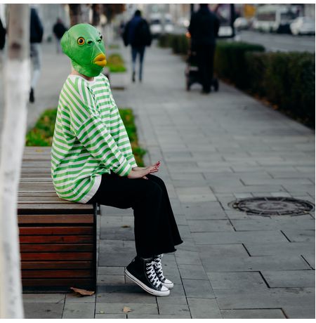 Маска Зеленая рыба изображение 4