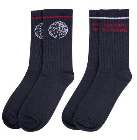 Носки Космос, в тубусе, 2 пары