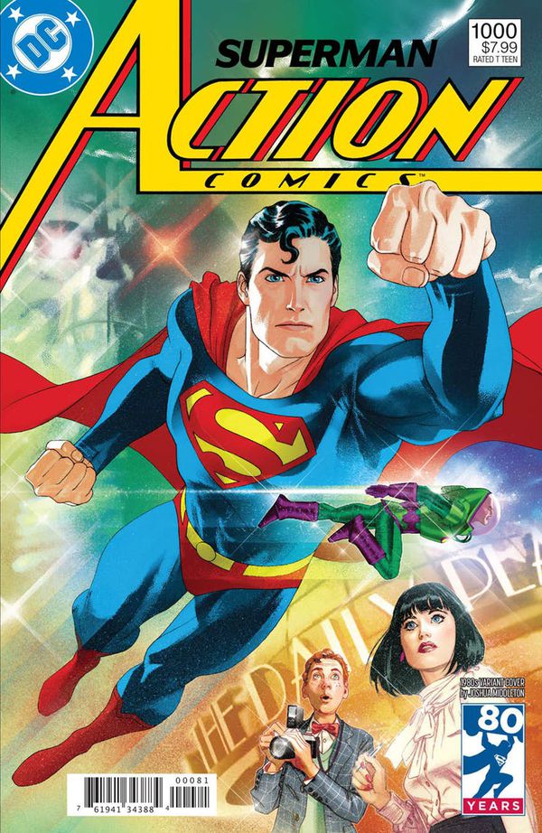 Action Comics #1000 1980's by Joshua Middleton