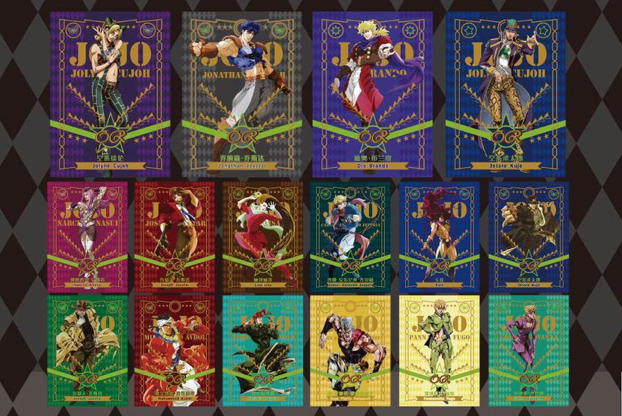 Коллекционные карточки JoJo’s Bizarre Adventure Premium Royal Box 36 штук в боксе (Джо Джо) изображение 7