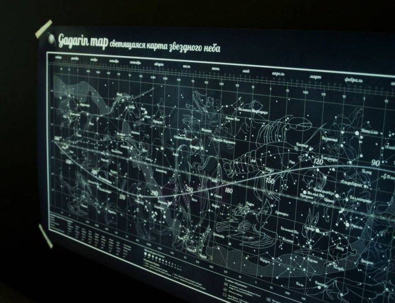 Карта звездного неба Gagarin Map изображение 2