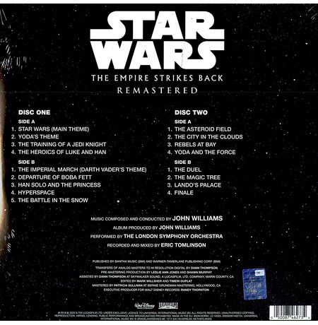 Виниловая пластинка Star Wars -The Empire Strikes Back OST - The London Symphony Orchestra (2 LP RE) изображение 2