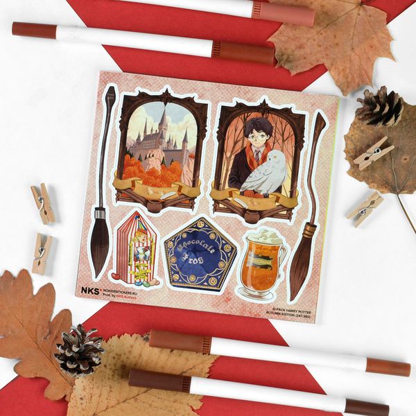 Наклейки Гарри Поттер, стикеры NKS Q-Pack