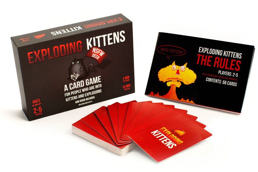 Настольная игра Взрывные Котята на английском (Exploding Kittens NSFW Deck)