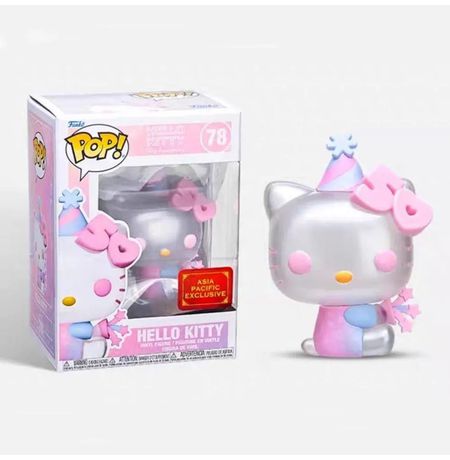 Фигурка Funko POP! Хелло Китти с хлопушкой (Hello Kitty 50th Anniversary) Asia Pacific Exclusive