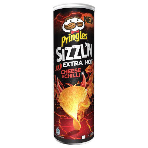 Чипсы Pringles SIZZL'N Extra Hot Cheese and Chilli (сыр и перец чили) 180 г