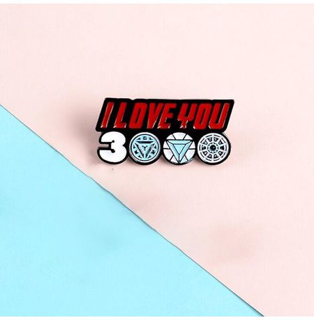 Значок Железный Человек I love you 3000 Iron Man