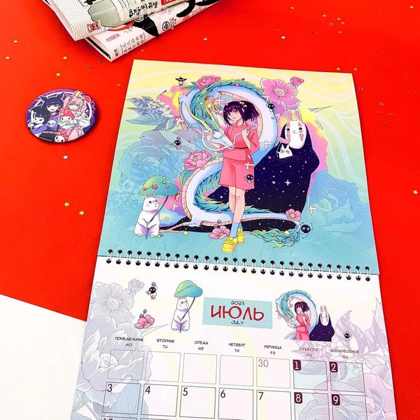Календарь Аниме 2023 со стикерами изображение 9
