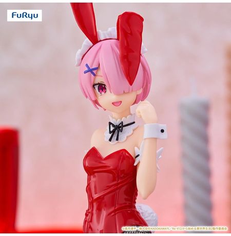 Фигурка Рам - Жизнь с нуля (Re:Zero - Ram Red Color Version BiCute Bunnies) 30 см лицензия изображение 3