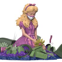 Фигурка Alice in Wasteland by ABCNT Acid Edition Exclusive светится в темноте