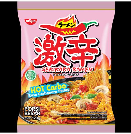 Лапша Nissin Gekikara Ramen Острая карбонара