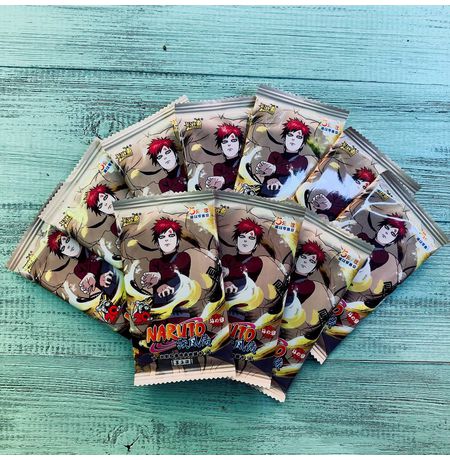 Коллекционные карточки Наруто Серия 5 Тир 3 (Naruto) Набор из 10 бустеров изображение 2