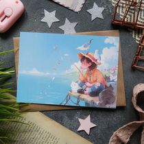 Открытка Cute Fishing