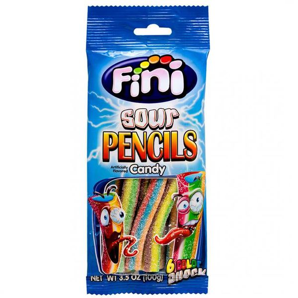 Мармелад Fini Sour Pencils Candy в сахаре кислый 100 гр