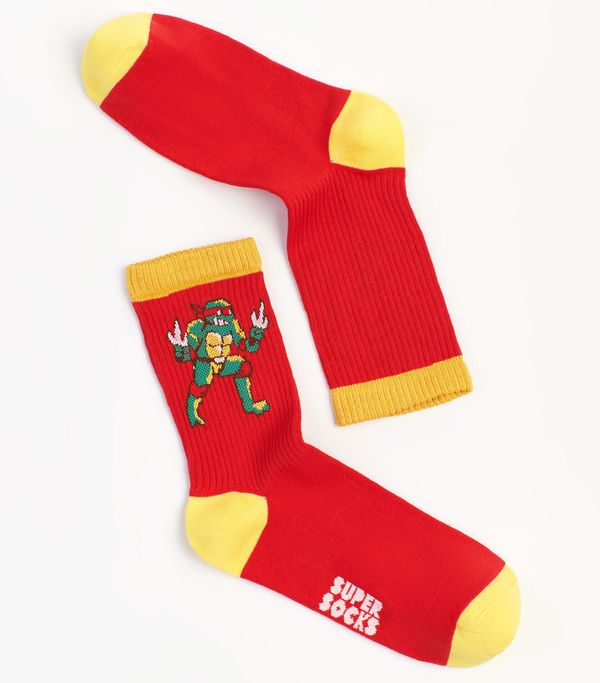 Носки SUPER SOCKS Рафаэль TMNT, красные (размер 35-40)