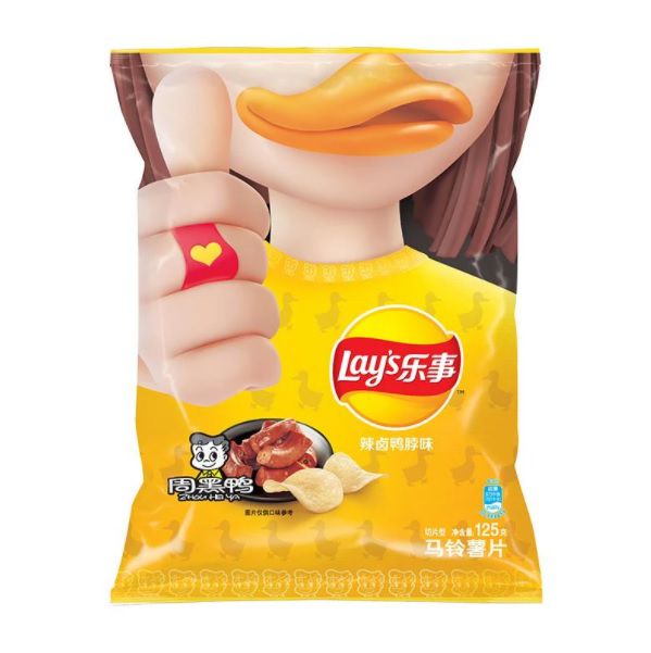 Чипсы Lay's со вкусом шеи острой пекинской утки, 65г