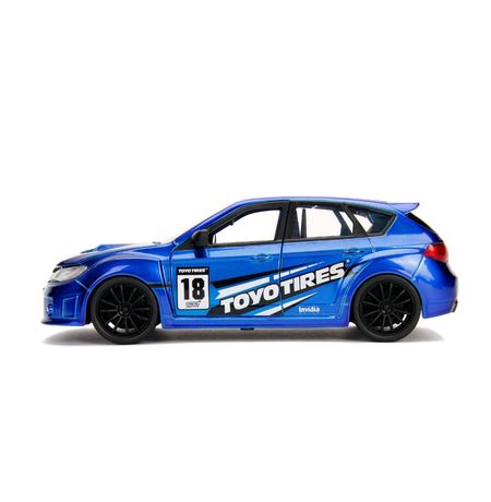 Масштабная модель Subaru Impreza WRX STI 2012 синяя JDM Tuners 1:24 изображение 3