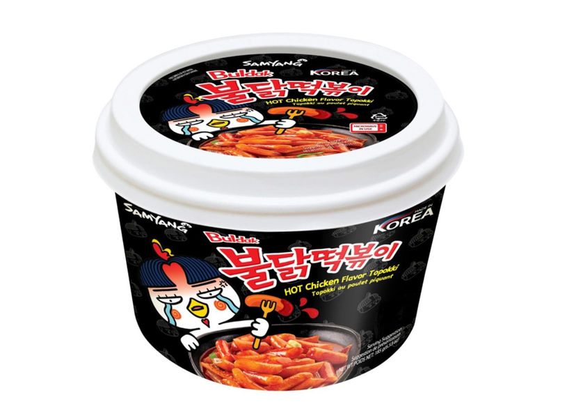 Рисовые клецки Samyang со вкусом курицы в соусе бульдак, острые