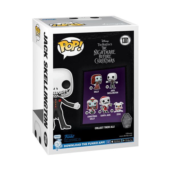 Фигурка Funko POP! Кошмар перед Рождеством - Джек Скеллингтон (Jack Skellington - 30th Anniversary) изображение 3