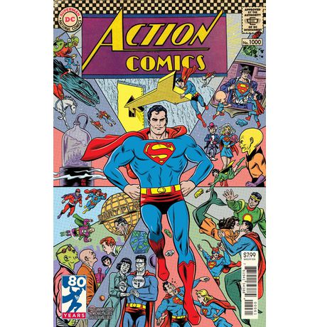 Action Comics #1000 1960's by Michael Allred