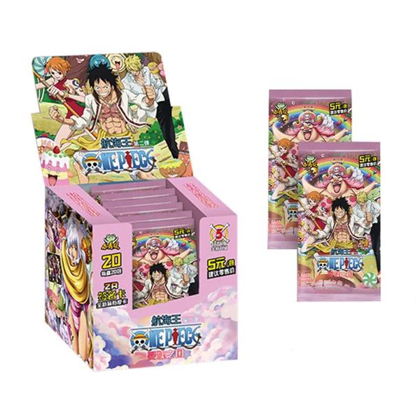 Коллекционные карточки One Piece Тир 3 - 7 штук в бустере (Большой Куш) от Frog