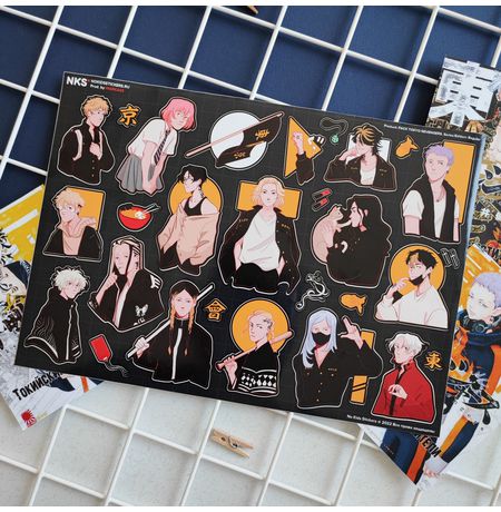 Стикеры Токийские мстители (Tokyo Revengers) NKS A4