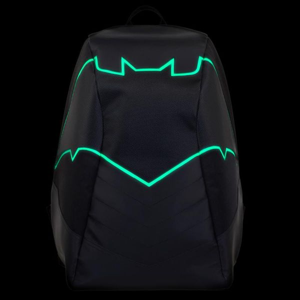 Рюкзак Бэтмен с LED подсветкой и зарядкой (антивор) 50х35х13 см изображение 2