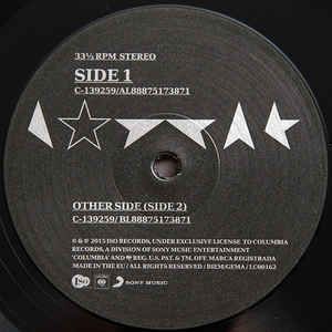 Виниловая пластинка David Bowie - Blackstar изображение 3