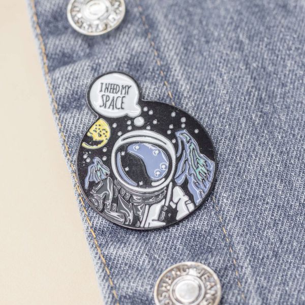 Значок Космонавт I Need My Space изображение 2