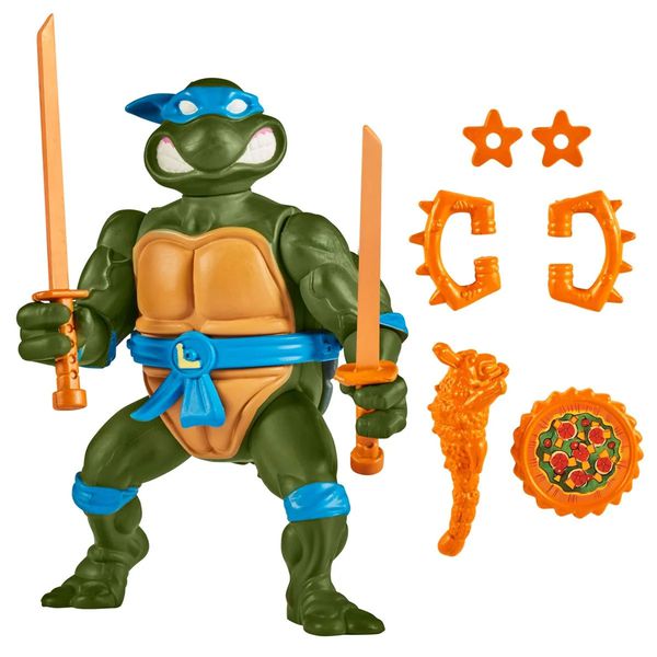 Фигурка Черепашки-Ниндзя - Леонардо (Leonardo - TMNT Classic Storage Shell) лицензия 10,5 см изображение 3