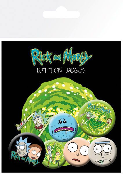Набор значков Рик и Морти (Rick and Morty)