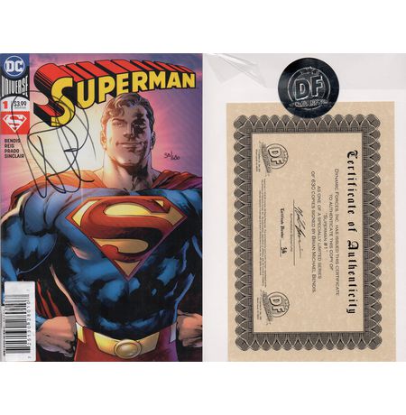 Superman #1 с автографом Brian Michael Bendis
