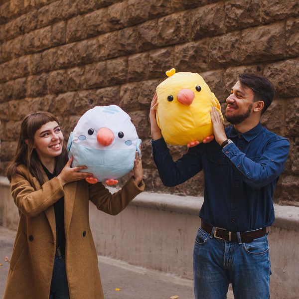 Мягкая игрушка Попугай желтый изображение 3