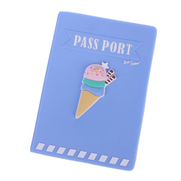 Обложка на паспорт Мороженое голубое