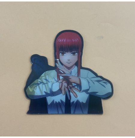 3D стикер-мини Человек-бензопила - Макима (Chainsaw Man)