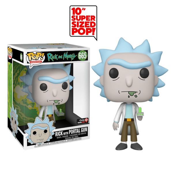 Фигурка Funko POP! Рик И Морти - Рик с портальной пушкой 25 см (Rick with Portal Gun) Exclusive