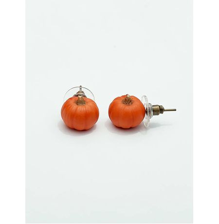 Серьги Тыква, гвоздики изображение 2