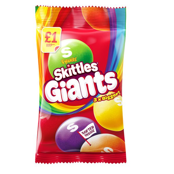 Skittles Giants Fruit Sweet Bag (драже)