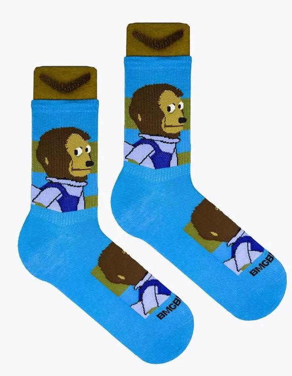 Носки Обезьянка мем (размер 40-45), BOOOMERANGS