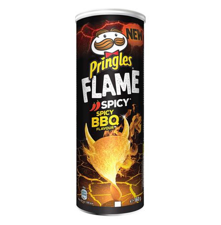 Чипсы Pringles Flame Spicy BBQ (острый соус барбекю)
