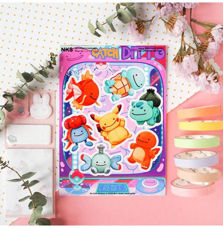 Набор стикеров Покемоны (Pokemon), mini